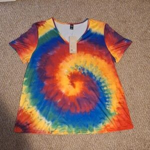 Colorful Tie-Dye Womens Shirt